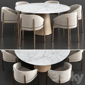 Porro frank armchair materic table